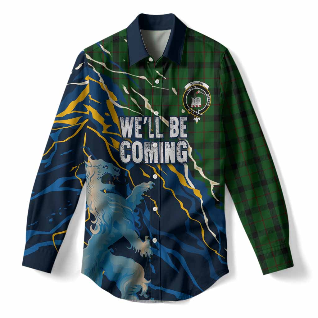 Kincaid Scotland Tartan Women Casual Shirt WC2026 Football - We'll Be Coming