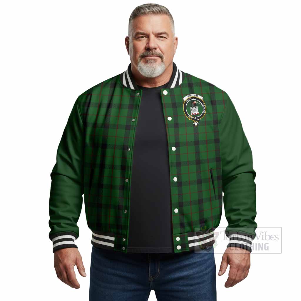 Kincaid Tartan Accent Baseball Jacket with Family Crest