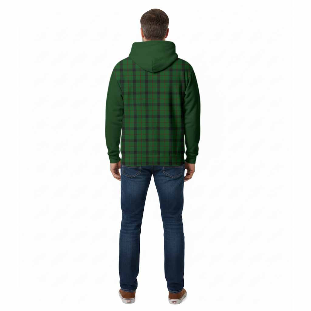 Kincaid Tartan Accent Cotton Hoodie with Family Crest