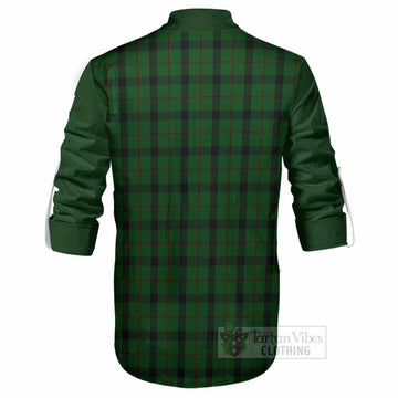 Kincaid Tartan Accent Ghillie Shirt with Family Crest