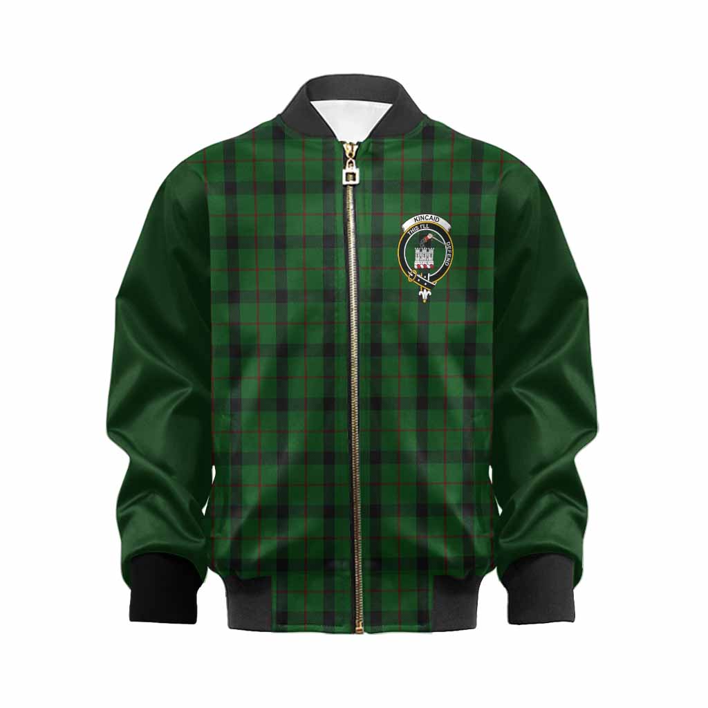 Kincaid Tartan Accent Kid Bomber Jacket with Family Crest