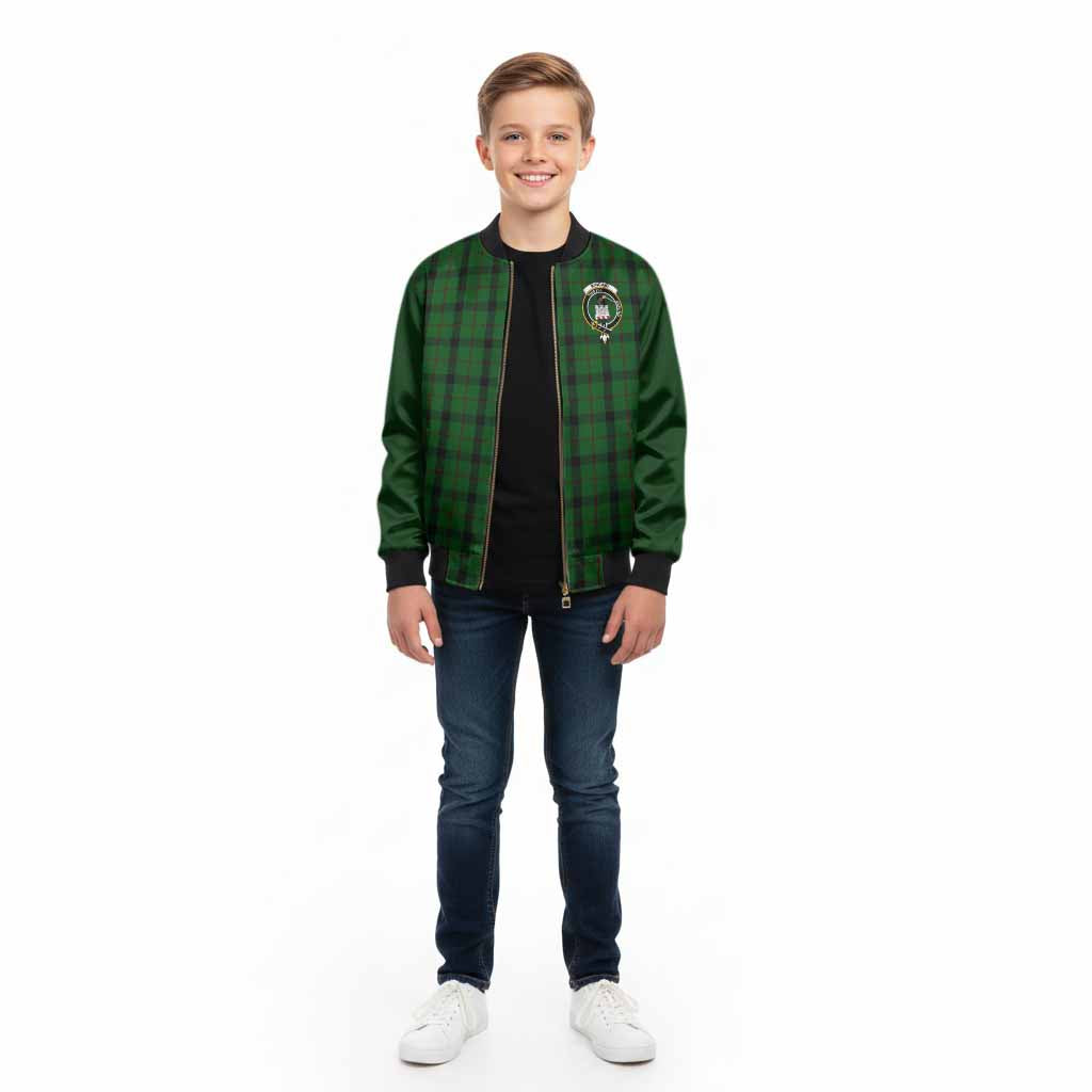 Kincaid Tartan Accent Kid Bomber Jacket with Family Crest