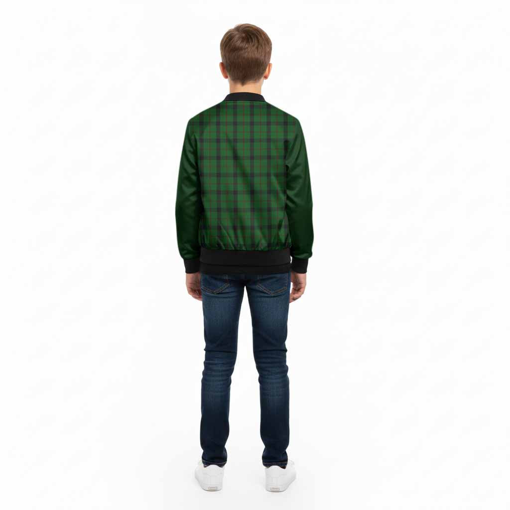 Kincaid Tartan Accent Kid Bomber Jacket with Family Crest