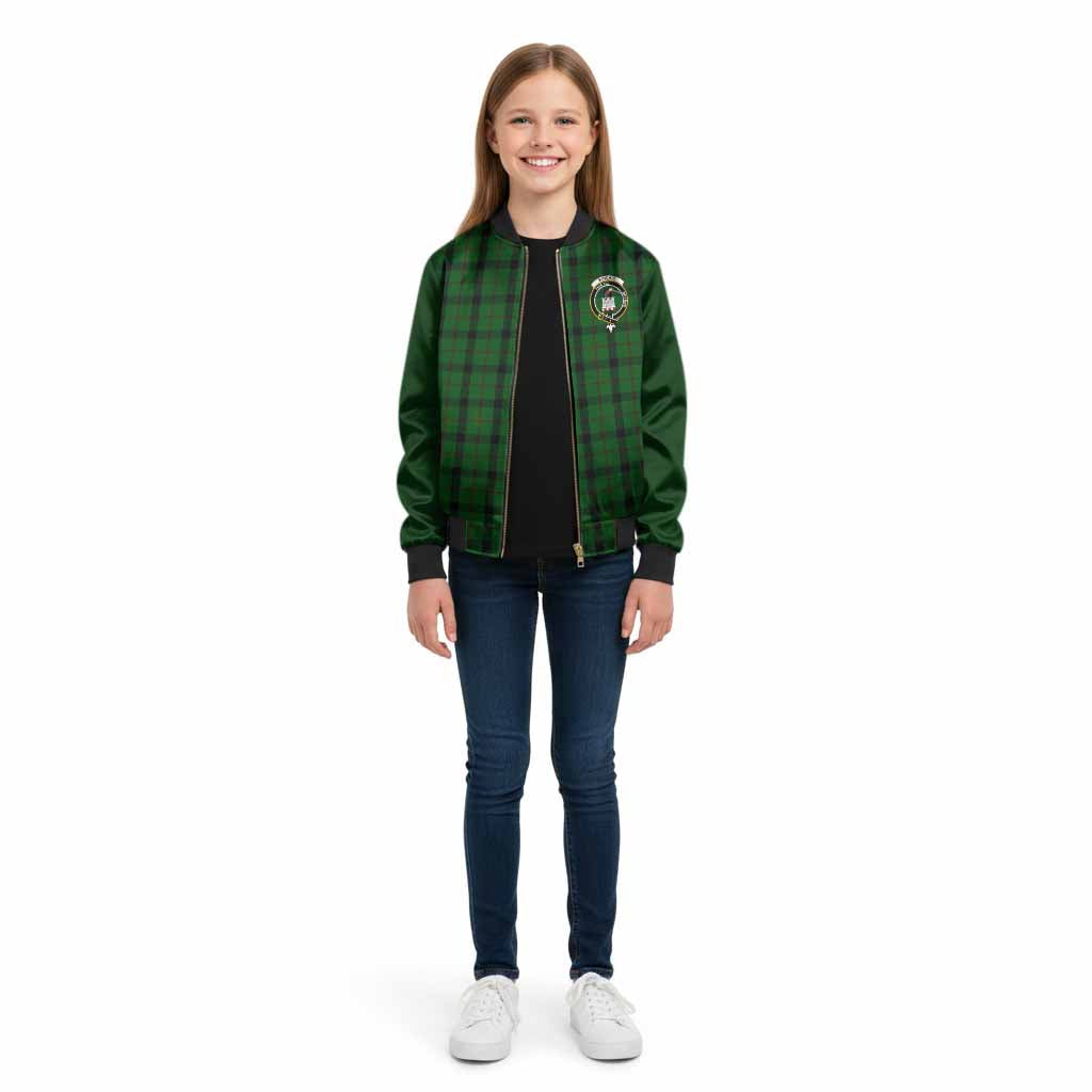 Kincaid Tartan Accent Kid Bomber Jacket with Family Crest
