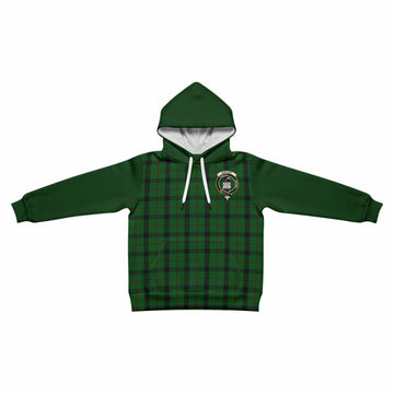 Kincaid Tartan Accent Kid Hoodie with Family Crest