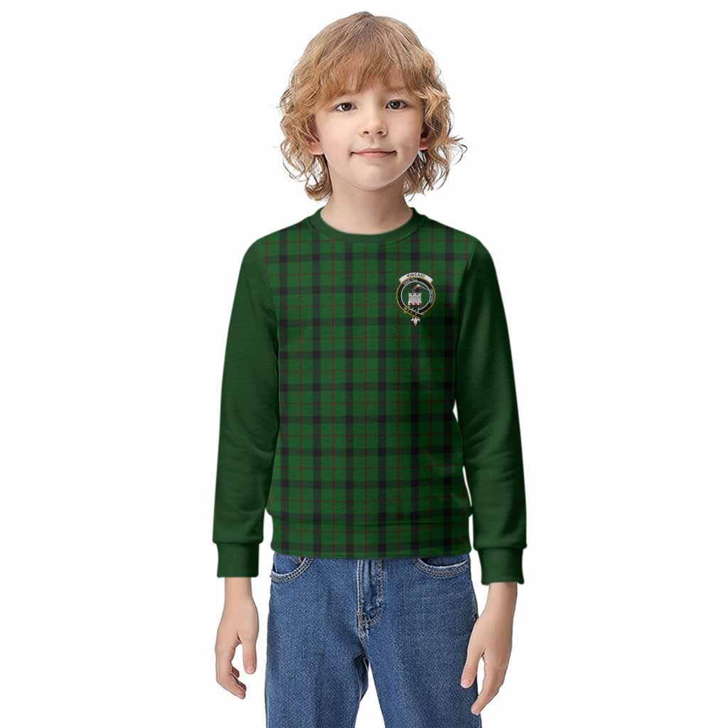 Kincaid Tartan Accent Kid Knitted Sweatshirt with Family Crest