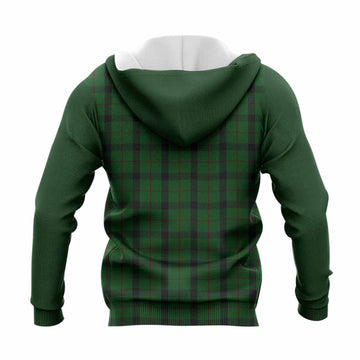 Kincaid Tartan Accent Knitted Hoodie with Family Crest