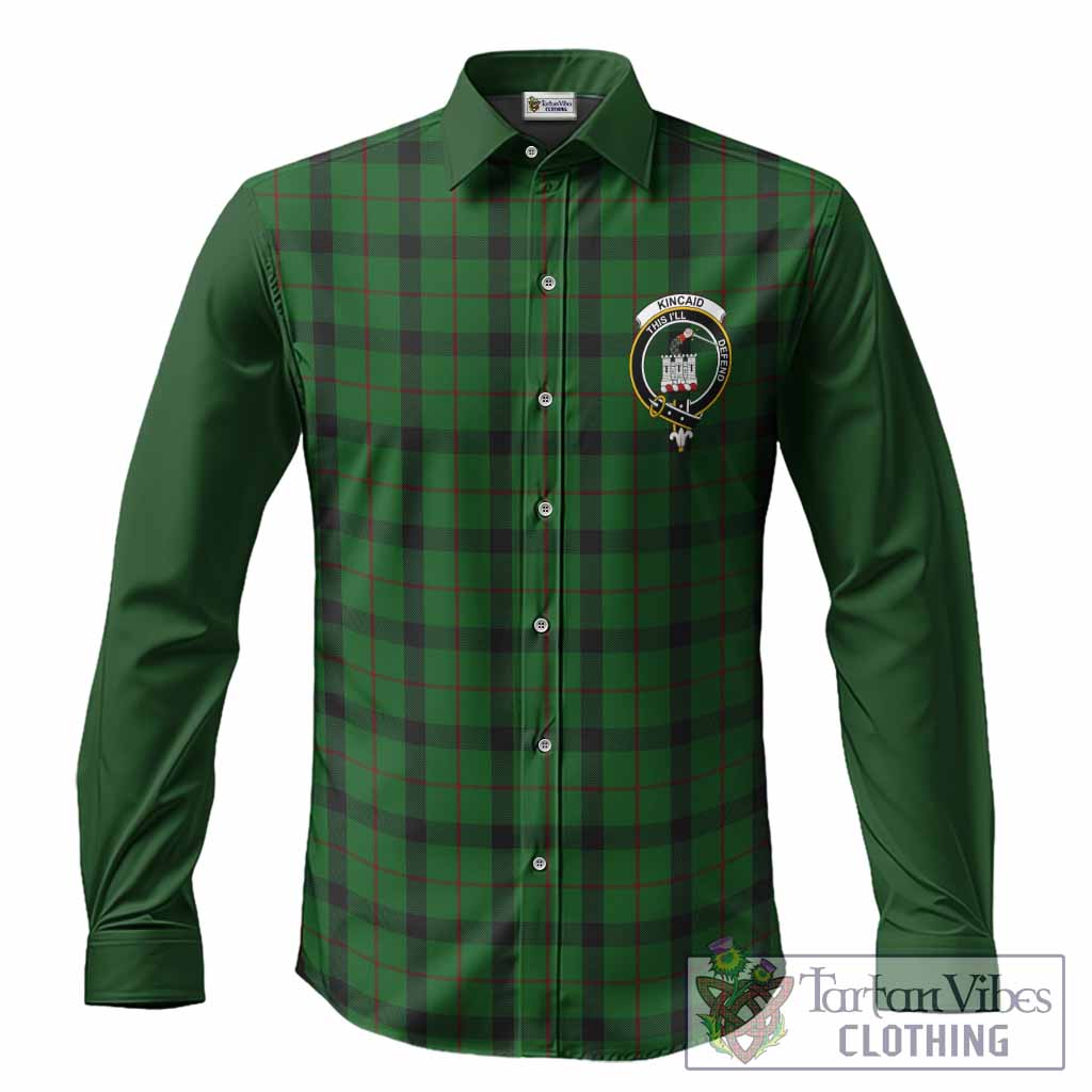 Kincaid Tartan Accent Long Sleeve Button Shirts with Family Crest