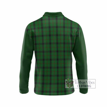 Kincaid Tartan Accent Long Sleeve Polo Shirt with Family Crest