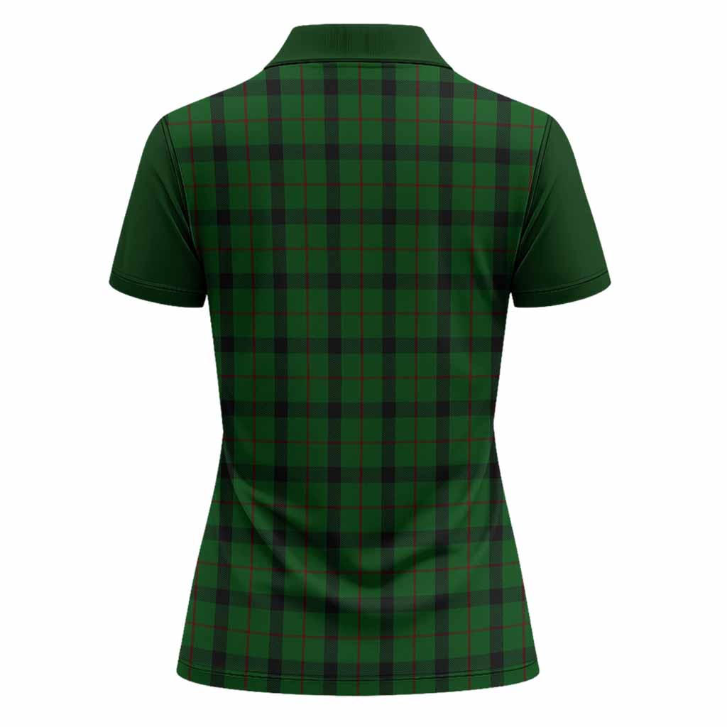 Kincaid Tartan Accent Women Polo Shirt with Family Crest