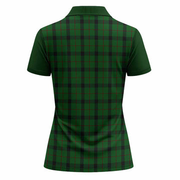 Kincaid Tartan Accent Women Polo Shirt with Family Crest