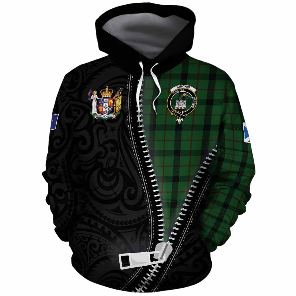 Kincaid Tartan Cotton Hoodie New Zealand Pattern Unique Zipper Stylized