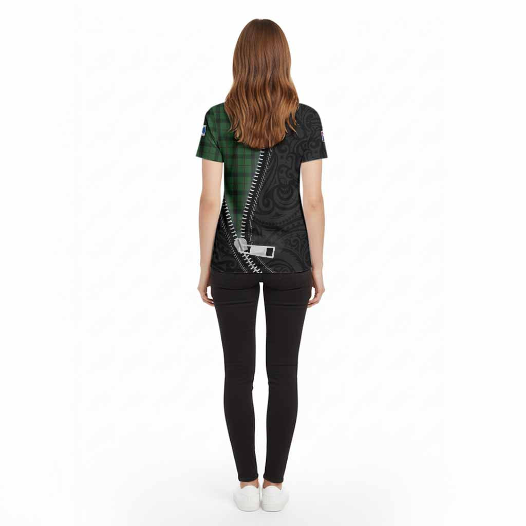 Kincaid Tartan Cotton T-shirt New Zealand Pattern Unique Zipper Stylized