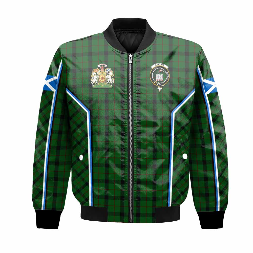 Kincaid Tartan Crest Bomber Jacket Scotland Coat of Arm Flag Style - Tartan Vibes Clothing