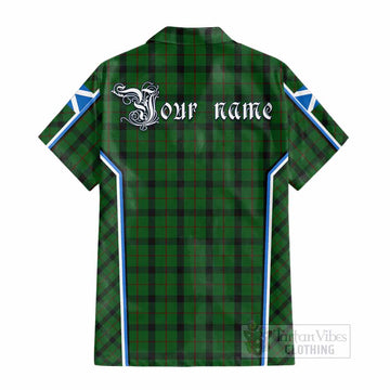 Kincaid Tartan Crest Cotton Hawaiian Shirt Scotland Coat of Arm Flag Style - Tartan Vibes Clothing