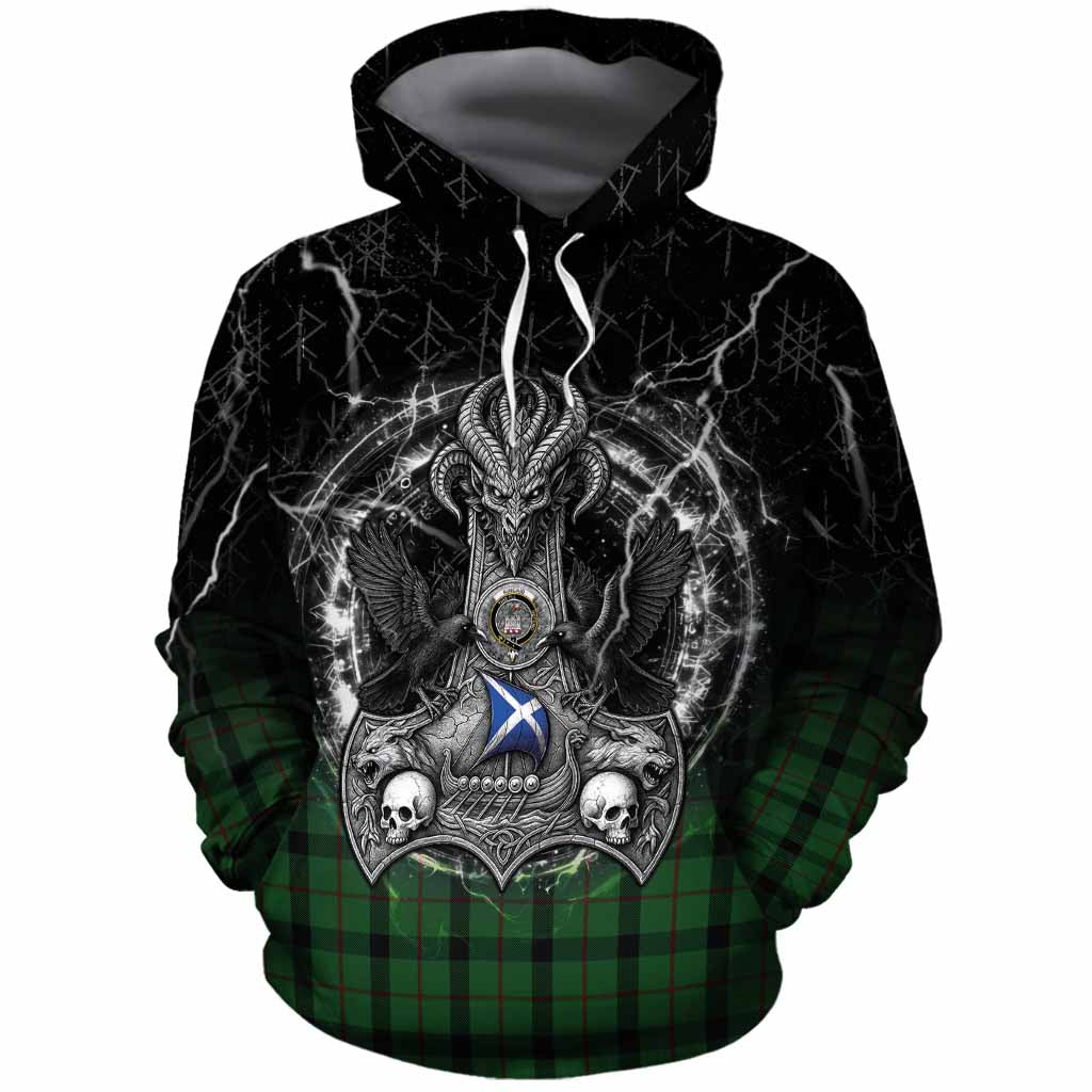 Kincaid Tartan Crest Cotton Hoodie Celtic Odin's Raven Legacy