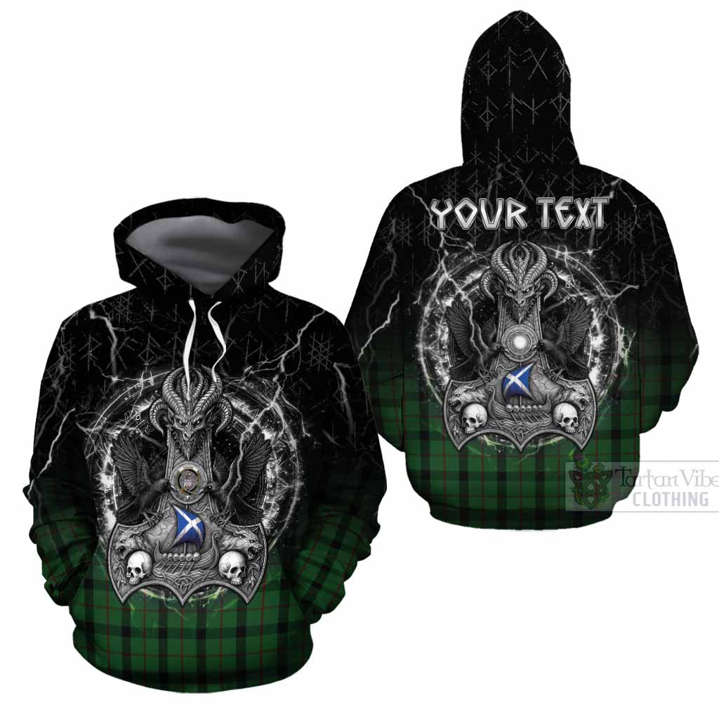 Kincaid Tartan Crest Cotton Hoodie Celtic Odin's Raven Legacy