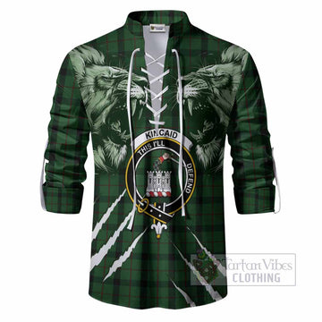 Kincaid Tartan Crest Ghillie Shirt Ferocious Lion Style