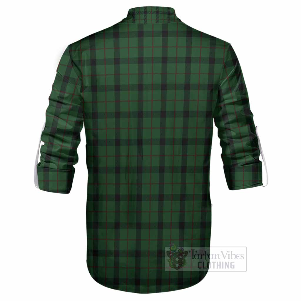 Kincaid Tartan Crest Ghillie Shirt Ferocious Lion Style