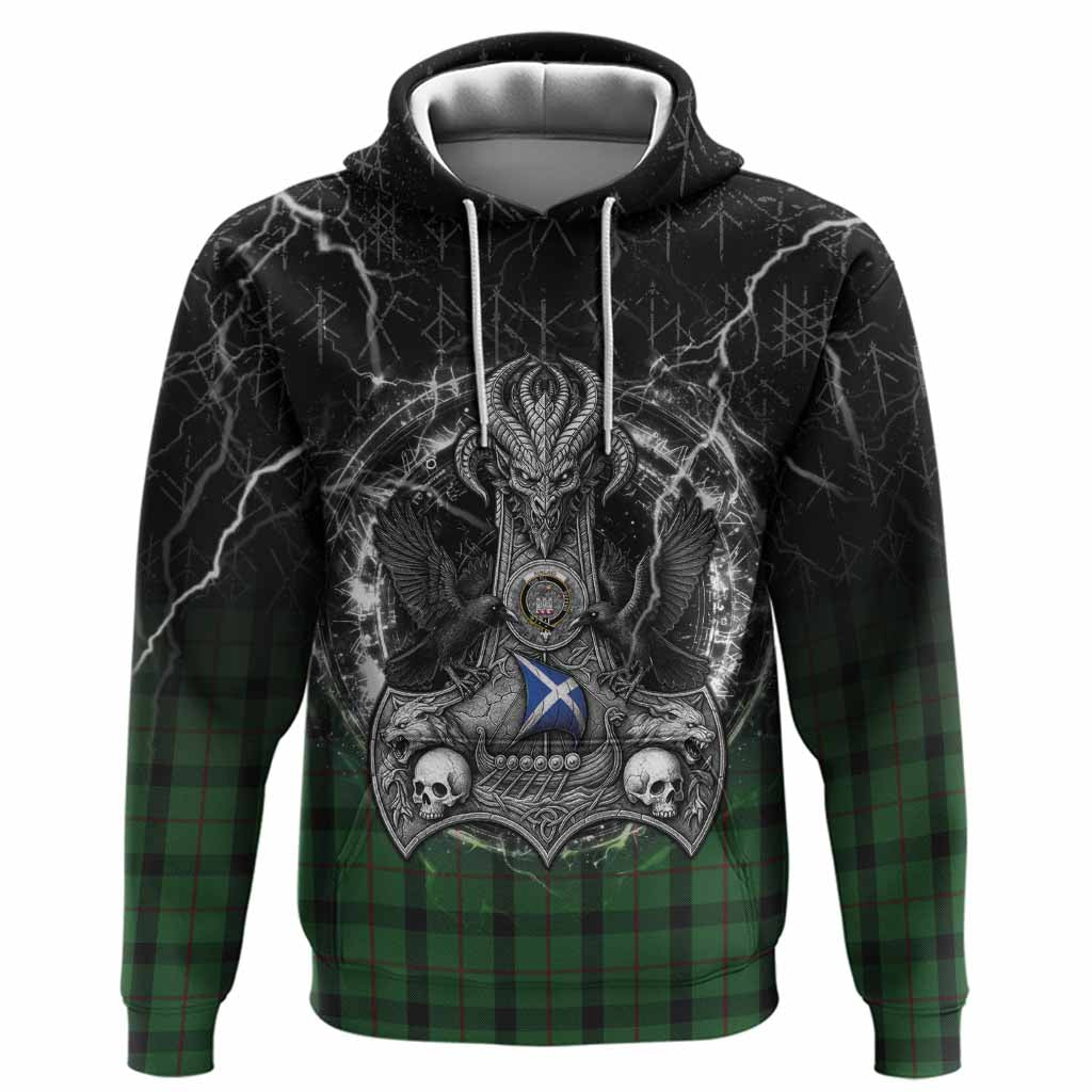 Kincaid Tartan Crest Hoodie Celtic Odin's Raven Legacy