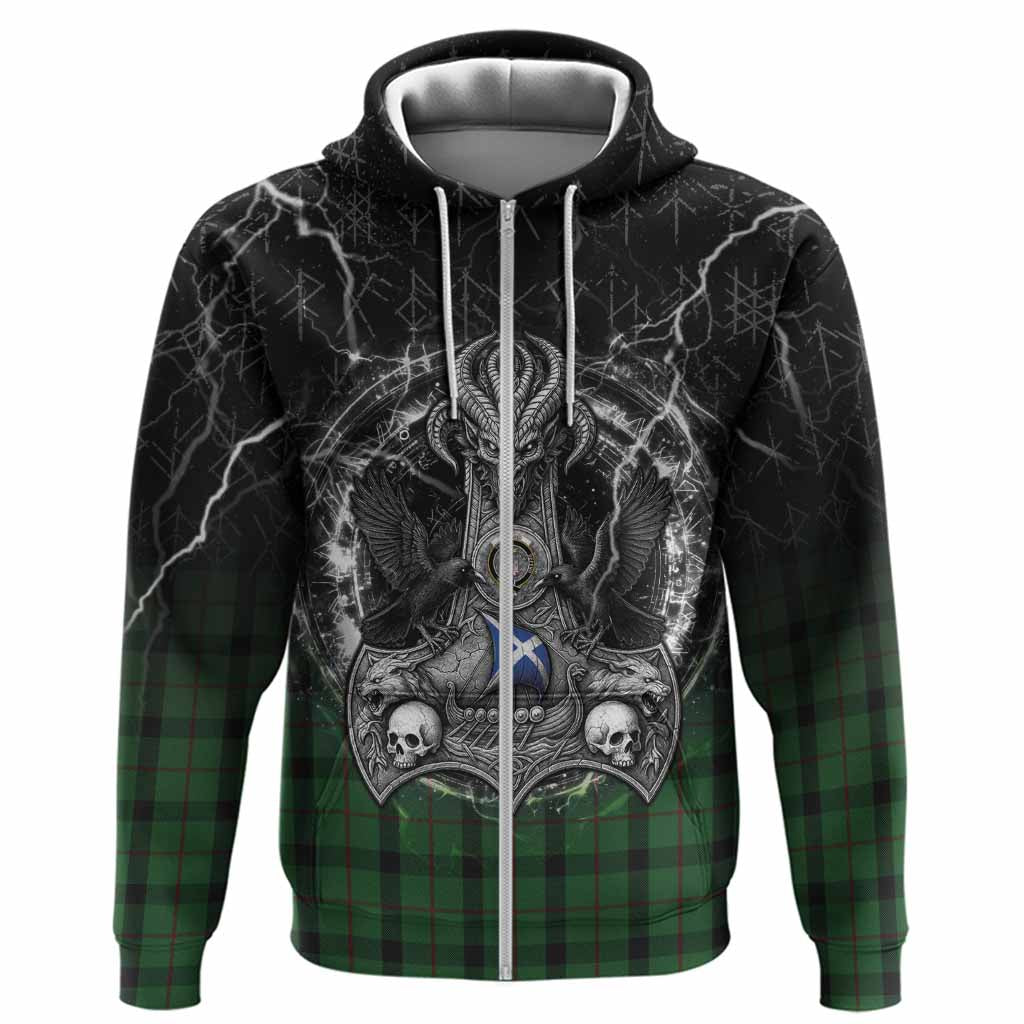 Kincaid Tartan Crest Hoodie Celtic Odin's Raven Legacy