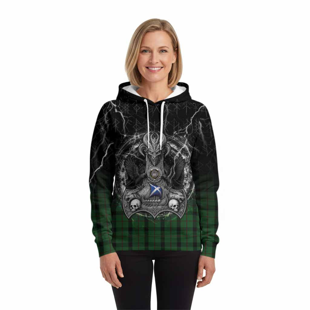 Kincaid Tartan Crest Hoodie Celtic Odin's Raven Legacy