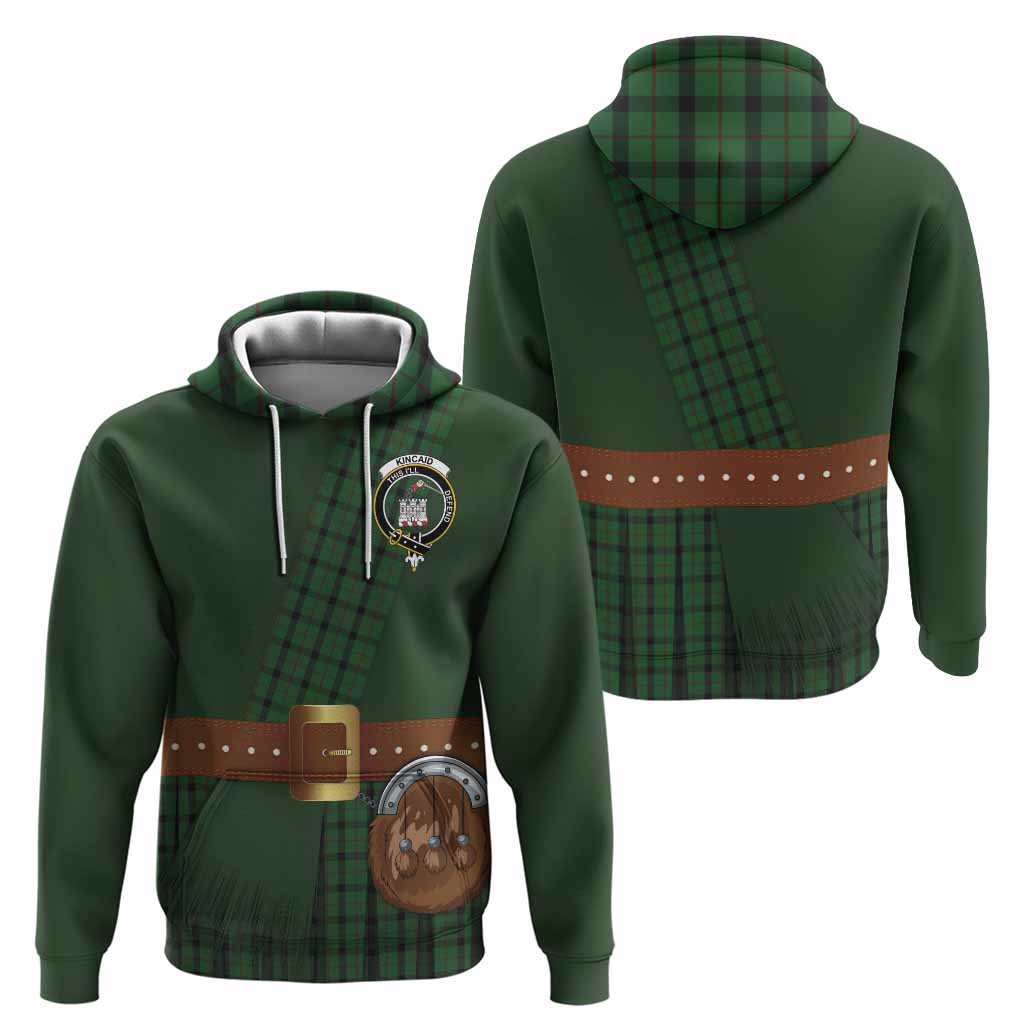 Kincaid Tartan Crest Hoodie Kilt Costume Style