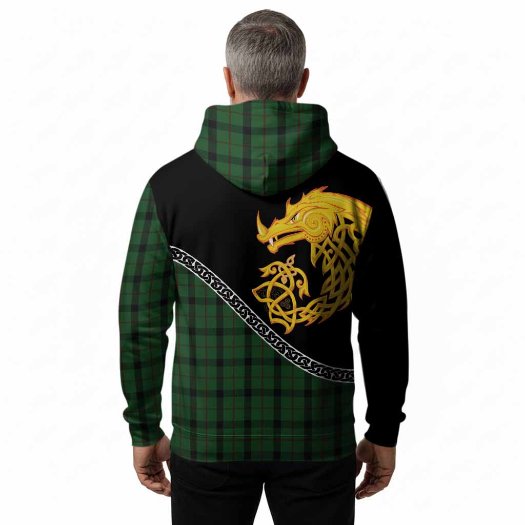 Kincaid Tartan Crest Hoodie Legendary Dragon Knot Half Style