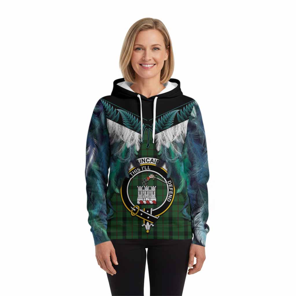 Kincaid Tartan Crest Hoodie New Zealand Maori Korowai Cloak