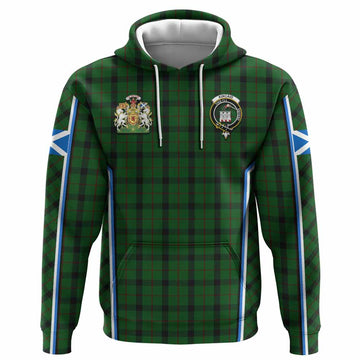 Kincaid Tartan Crest Hoodie Scotland Coat of Arm Flag Style