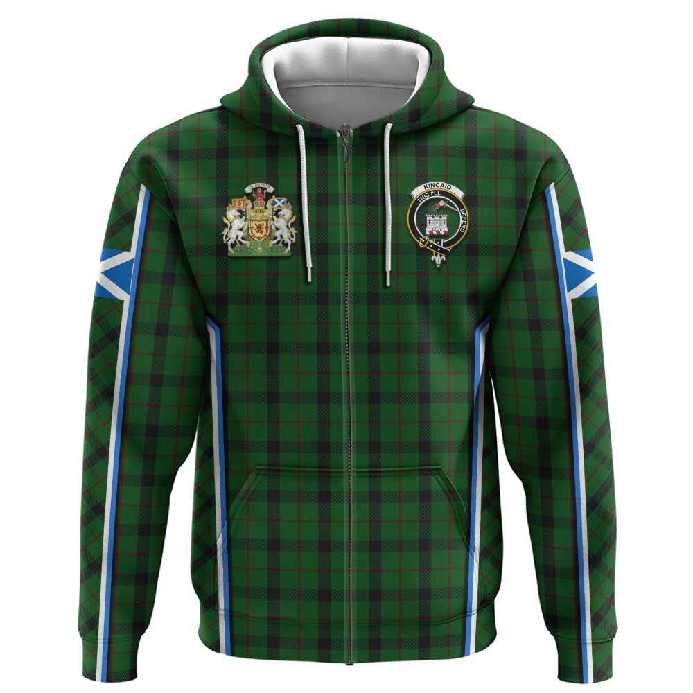 Kincaid Tartan Crest Hoodie Scotland Coat of Arm Flag Style - Tartan Vibes Clothing