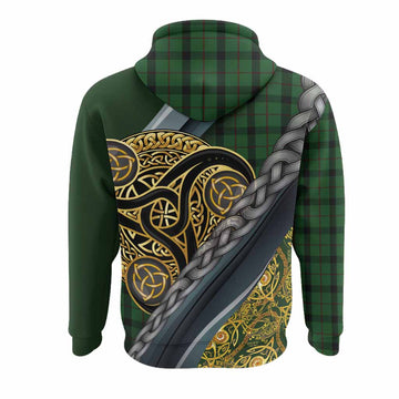 Kincaid Tartan Crest Hoodie Scottish Triskele Celtic