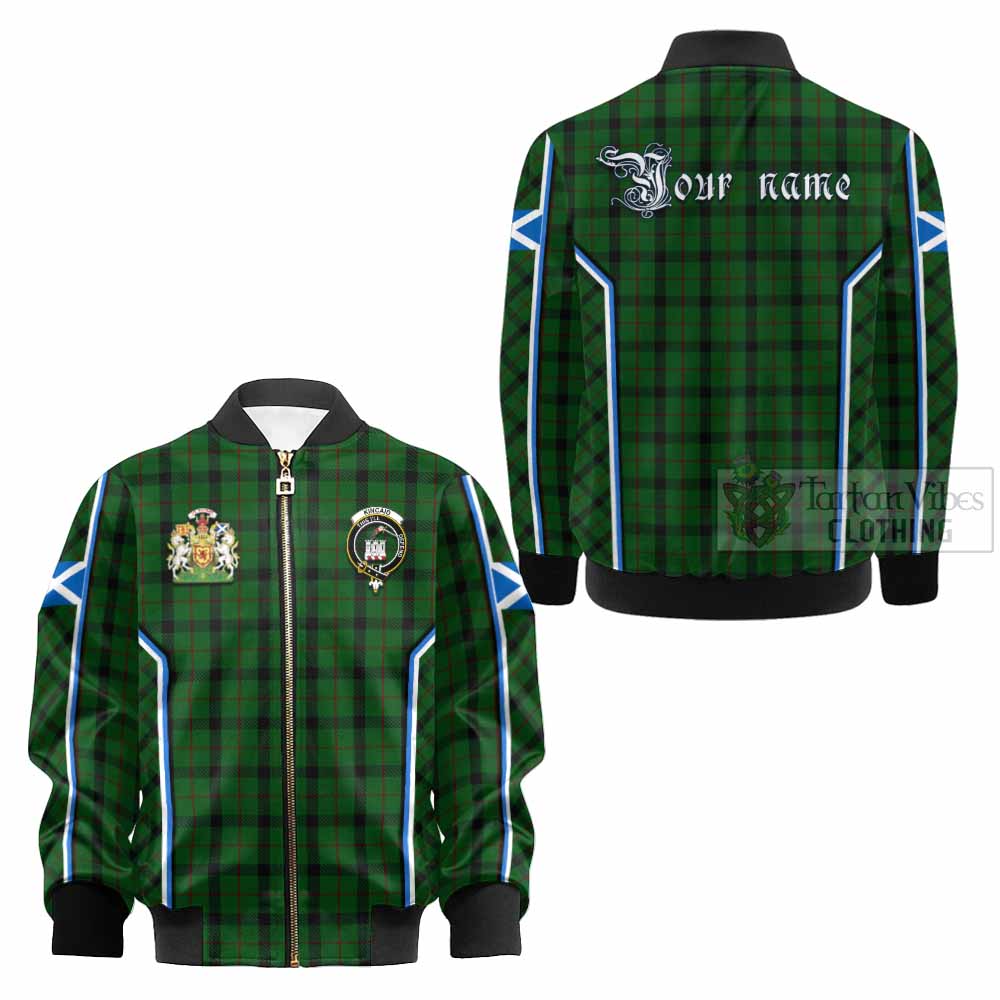 Kincaid Tartan Crest Kid Bomber Jacket Scotland Coat of Arm Flag Style - Tartan Vibes Clothing