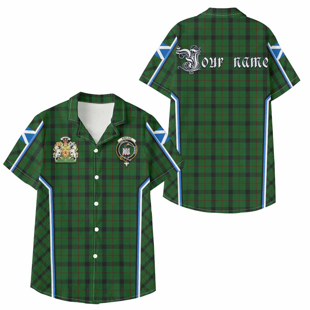 Kincaid Tartan Crest Kid Hawaiian Shirt Scotland Coat of Arm Flag Style - Tartan Vibes Clothing