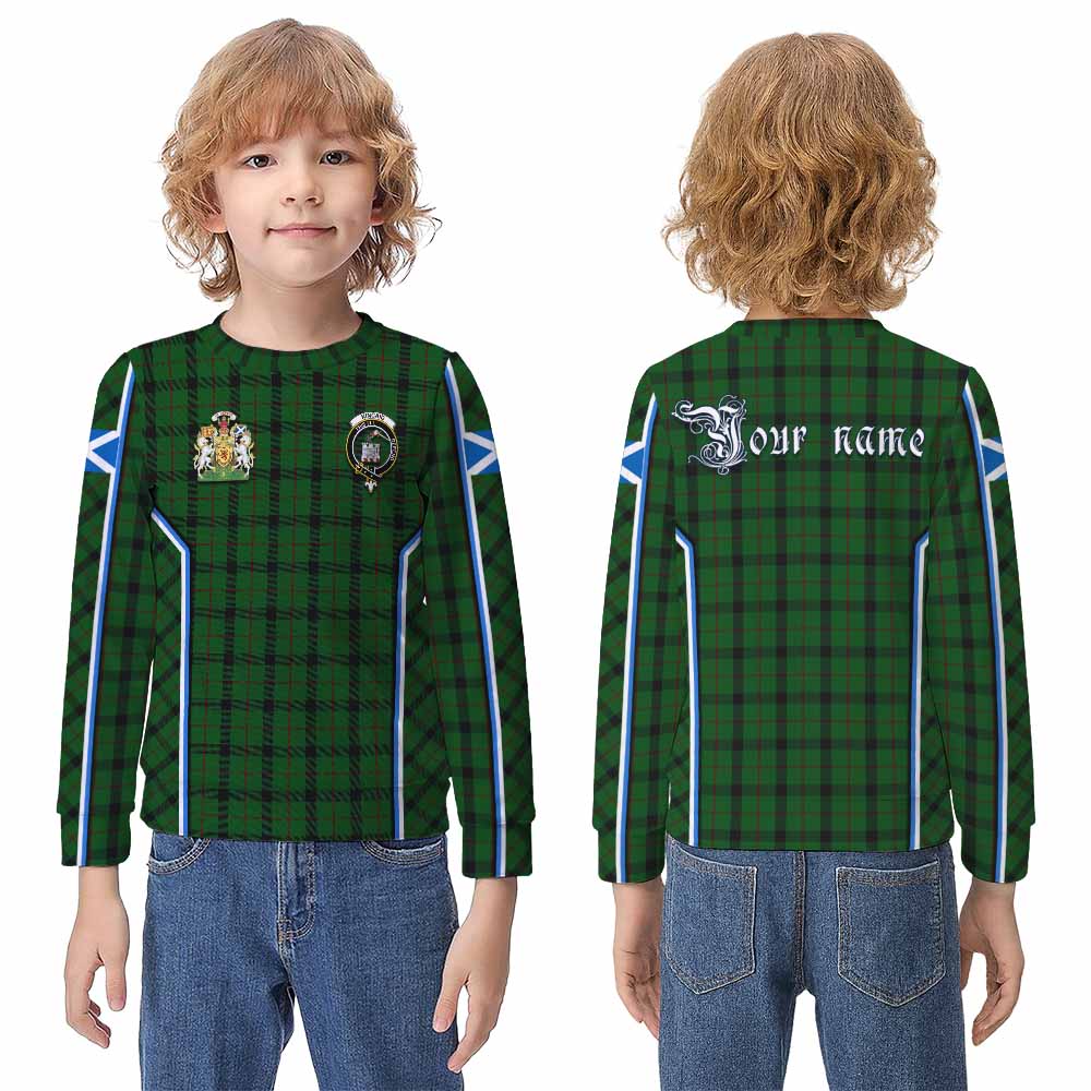 Kincaid Tartan Crest Kid Knitted Sweatshirt Scotland Coat of Arm Flag Style - Tartan Vibes Clothing