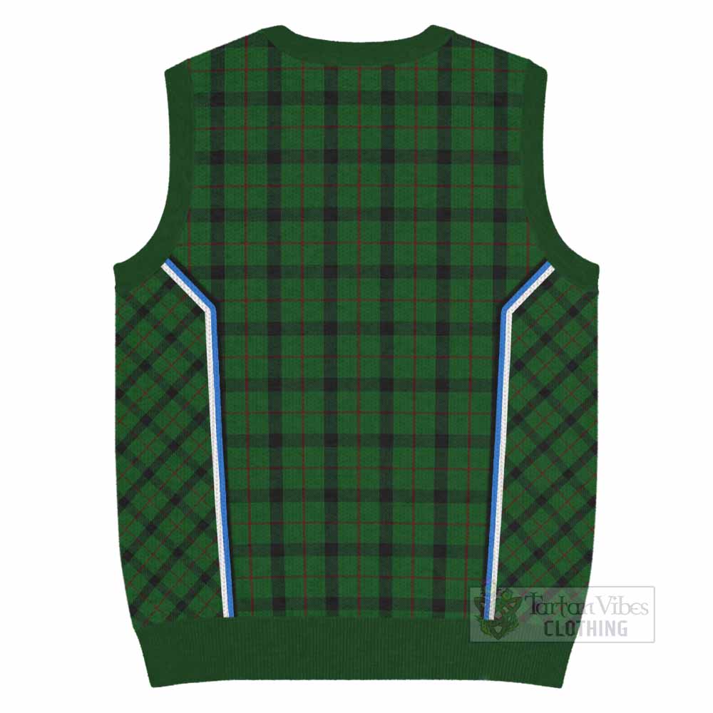 Kincaid Tartan Crest Knitted V-Neck Vest Scotland Coat of Arm Flag Style - Tartan Vibes Clothing