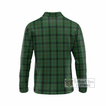 Kincaid Tartan Crest Long Sleeve Polo Shirt Ferocious Lion Style