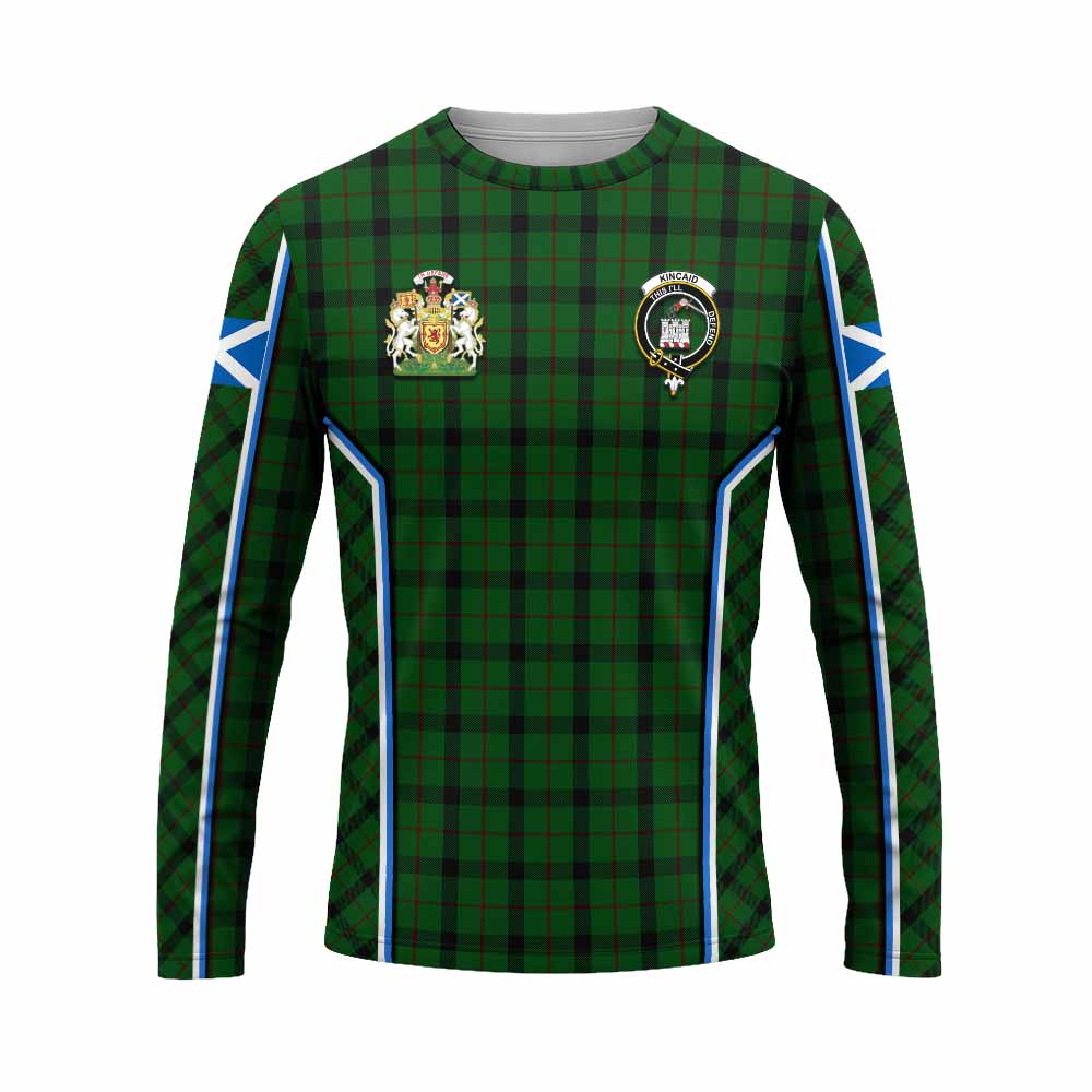 Kincaid Tartan Crest Long Sleeve T-Shirt Scotland Coat of Arm Flag Style - Tartan Vibes Clothing