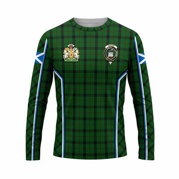 Kincaid Tartan Crest Long Sleeve T-Shirt Scotland Coat of Arm Flag Style - Tartan Vibes Clothing