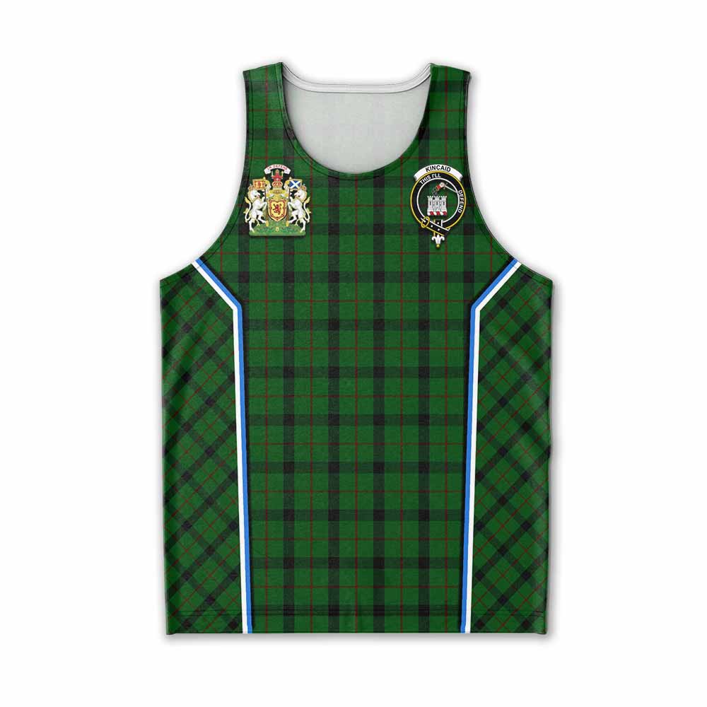 Kincaid Tartan Crest Men Tank Top Scotland Coat of Arm Flag Style - Tartan Vibes Clothing