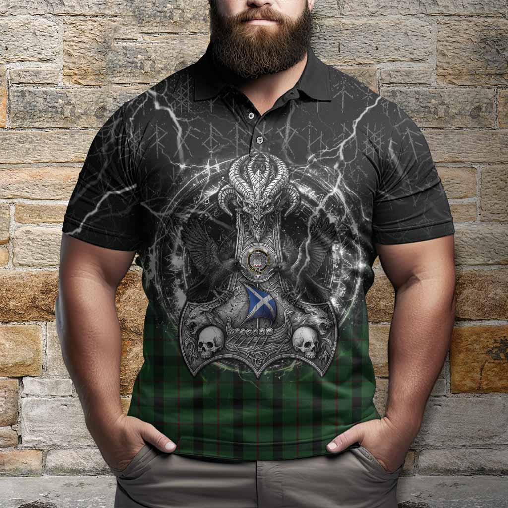 Kincaid Tartan Crest Polo Shirt Celtic Odin's Raven Legacy