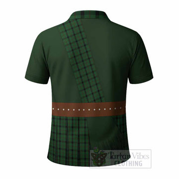 Kincaid Tartan Crest Polo Shirt Kilt Costume Style