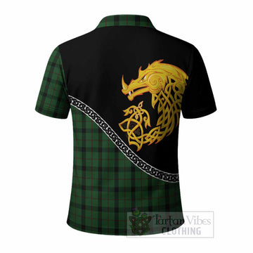 Kincaid Tartan Crest Polo Shirt Legendary Dragon Knot Half Style