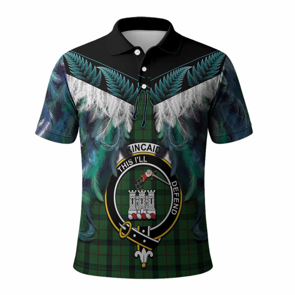 Kincaid Tartan Crest Polo Shirt New Zealand Maori Korowai Cloak