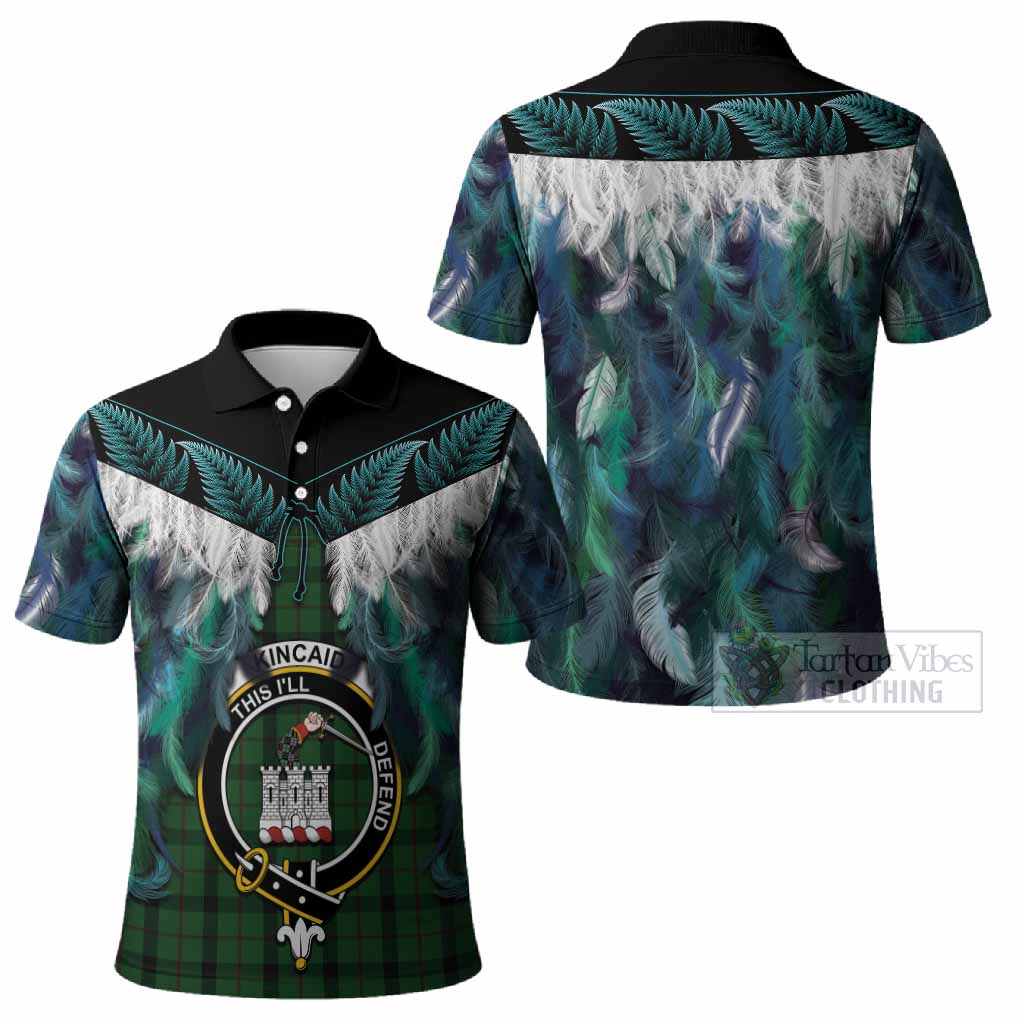 Kincaid Tartan Crest Polo Shirt New Zealand Maori Korowai Cloak