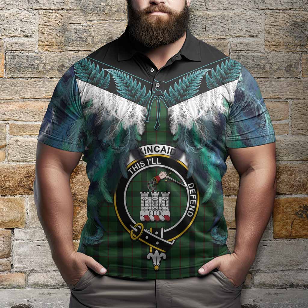 Kincaid Tartan Crest Polo Shirt New Zealand Maori Korowai Cloak
