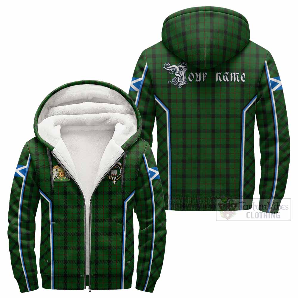 Kincaid Tartan Crest Sherpa Hoodie Scotland Coat of Arm Flag Style - Tartan Vibes Clothing