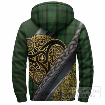 Kincaid Tartan Crest Sherpa Hoodie Scottish Triskele Celtic