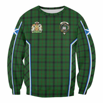 Kincaid Tartan Crest Sweatshirt Scotland Coat of Arm Flag Style