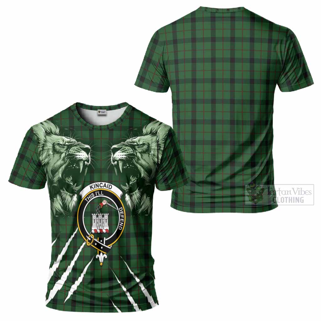 Kincaid Tartan Crest T-Shirt Ferocious Lion Style